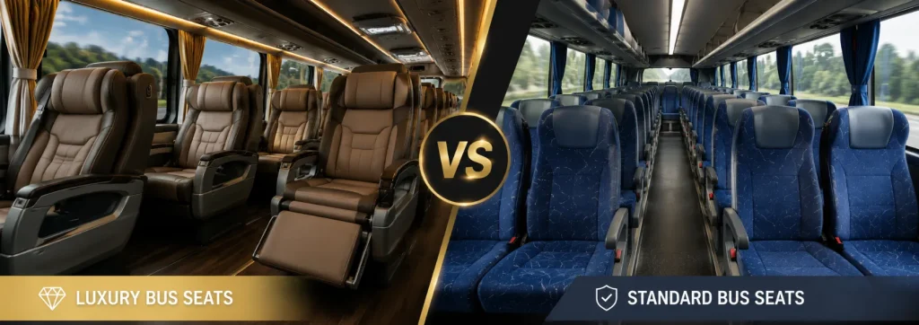 Luxury vs Standard Bus Seats: Which One Should You Choose?